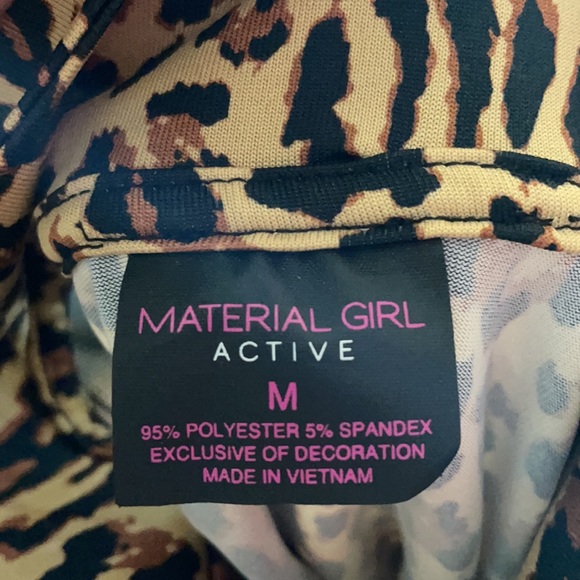 cheetah mock neck top